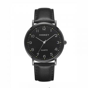 Disney Мужские часы кварцевый механизм кожаные ремешки часы мужские часы черный циферблат