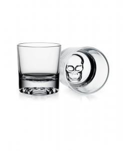 Набор из 2 винтажных очков Skull Double Old-Fashioned Godinger, Clear