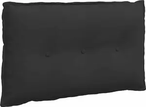 Подушка для спины , черная, 80 x 50 см, микрофибра vidaXL