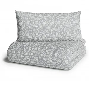 Постельное белье andas «MARIBY размером 135х200 см», с тонким цветочным узором, скандинавское, романтическое постельное белье, серый
