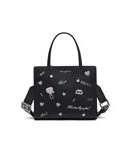 Сумка-мешок MAYBELLE CATE PINS с верхней ручкой KARL LAGERFELD PARIS, черный