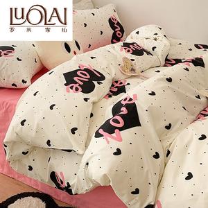 LUOLAI HOME Комплект постельного белья 3 предмета, простыня 90 см, пододеяльник 150x200 см