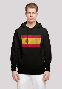 Толстовка F4NT4STIC "Испания, флаг Испании потертый", принт, черный
