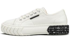 Кроссовки для скейтборда унисекс с низким верхом черного/белого цвета Both