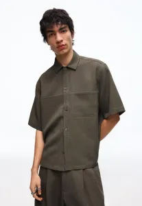 Рубашка прямого кроя Bershka, Khaki