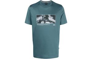 Футболка мужская синяя HUGO BOSS