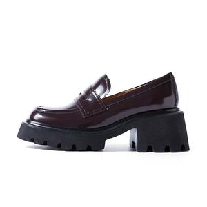 Лоферы женские низкие Truffle Wine Brown Marie Claire