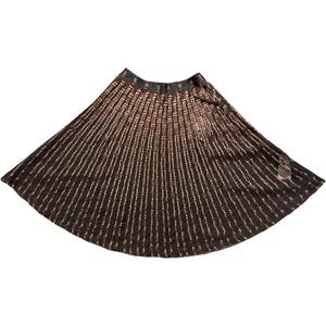 Повседневная длинная юбка женская Alexander McQueen, коричневый