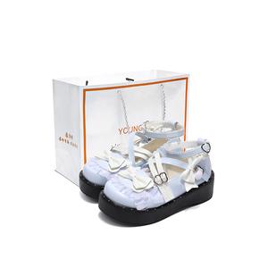 Yang Nianhua Мэри Джейн туфли на каблуке 5 см женские голубые в коробке, цвет Blue Box