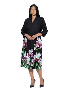 Ulla Popken Черное платье миди