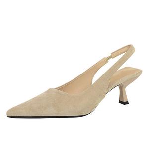 YAFEI XUANYU Тонкие каблуки на шпильке 7 см женские абрикос, цвет Apricot