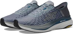 Мужские слипоны Skechers без застежек с максимальной амортизацией и поддержкой движения, Charcoal