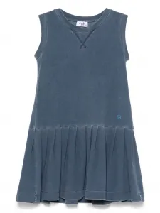 Платье со складками Il Gufo, синий