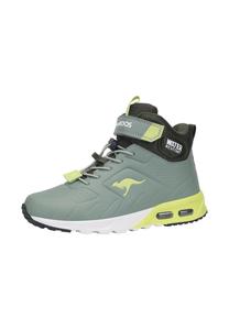 Детские высокие кроссовки унисекс KangaROOS KX-Molbo Mid EV с теплой подкладкой, 10421, зелёные