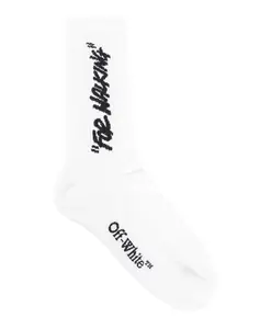 Цитата: носки до середины икры, черные Off White, белый