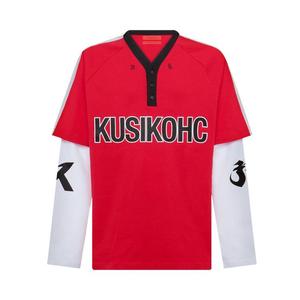 Поло KUSIKOHC Baseball Long-Sleeve Polo, Red
