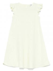 Льняное платье с оборками Il Gufo, желтый