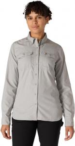 Женская рубашка Carhartt Force Relaxed Fit, легкая, с длинными рукавами, Steel