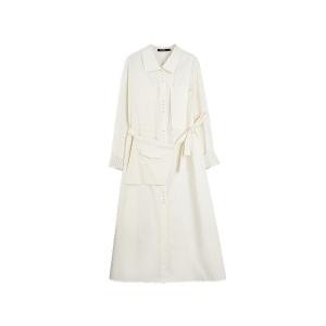 Женское платье с длинными рукавами ELLE, бежевый желтый