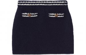 Юбка повседневная женская синяя Miu Miu