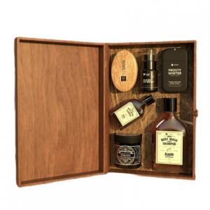 Gentleman Classic Whisky 3-в-1 Гель для душа и шампунь для волос и бороды Apple 330 мл Fire 100 мл Антибактериальный спрей 30 мл Масло для бороды 30 мл Помада для бороды и волос Hiskin