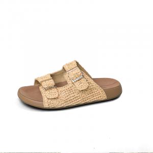 Летние женские тапочки Quiet Slide, туфли в стиле Birkenstock, женские, абрикосового цвета SAFIYA, 21 Apricot