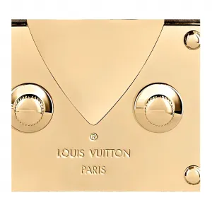 LOUIS VUITTON PETITE MALLE Metal Shoulder Bag Women's Silver