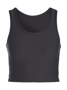 Топ LASCANA ACTIVE Crop, черный