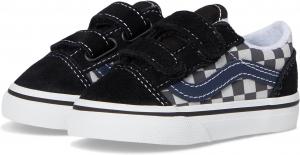 Кроссовки Vans Kids  Toddler Old Skool V, Tonal Check Blue