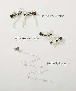 Выберите свои собственные жемчужные аксессуары для волос. Детская одежда, весна/лето 2016 Devirock, цвет 002-Hair Clip-Flower