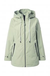 Ulla Popken Куртка для межсезонья в пастельно-зеленом цвете