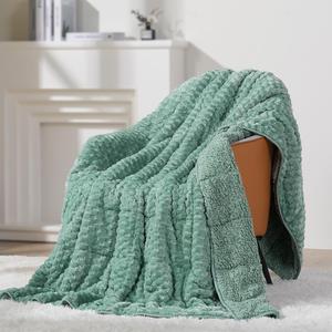 Утяжеленное одеяло Mr. Sandman для взрослых, 150х200 см, 6 кг, с точками Minky, теплый плед из флиса Sherpa