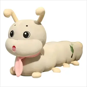 Плюшевая кукла милый пушистый червяк высота 80cm/100cm/130cm/160cm XIWANTONG, серый
