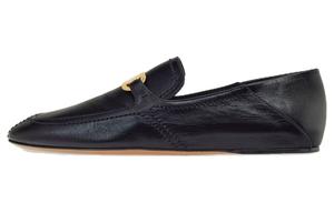 Кожаные лоферы с логотипом Ferragamo, Black