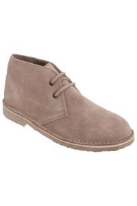 Ботинки дезерты из настоящей замши без подкладки Roamers, коричневый