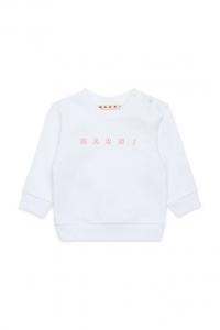 Хлопковая толстовка для малышей MS319B SWEAT-SHIRT Marni, белый