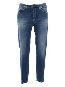 Джинсы Brighton с эффектом потертости и логотипом Dondup Kids, синий