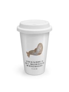 Mr. & Mrs. Panda Термос с изображением смеющегося белого тюленя и надписью