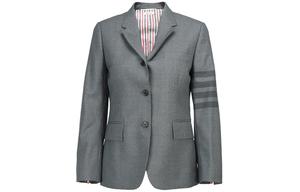 THOM BROWNE Однобортный блейзер с четырьмя пуговицами, Gray