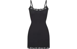 Платье-комбинация женское черное Skims