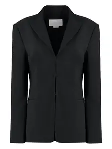 Однобортный блейзер Genny, черный