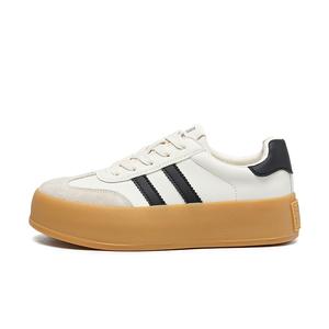 Устойчивые к истиранию, легкие, нескользящие, низкие кроссовки для женщин EXULL Q, Beige Gray Black