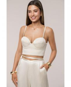 Женский текстурированный бюстгальтер Thalia JLUXLABEL, Cream