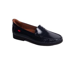 Женские лоферы Newbury Street с технологией Hands-Free Slip On Marc Joseph New York, Navy faux patent