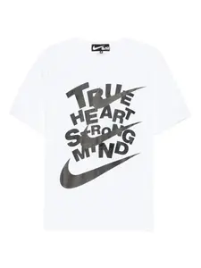 Футболка с надписью из коллаборации с Nike Black Comme Des Garçons, белый