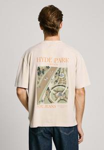 Футболка с принтом Pepe Jeans, бежевый