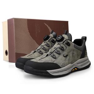 Мужские треккинговые ботинки с мягкой подошвой, противоскользящие, износостойкие BECK, Gray