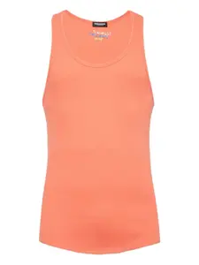 Ребристый топ DSQUARED2, оранжевый