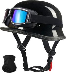 Шлем винтажный YIYHFKM German, черный