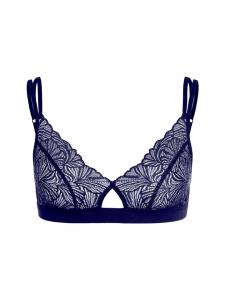 Бюстье Erlich Textil Bustier FLUID LACE CUT-OUT BRALETTE, цвет mitternachtblau